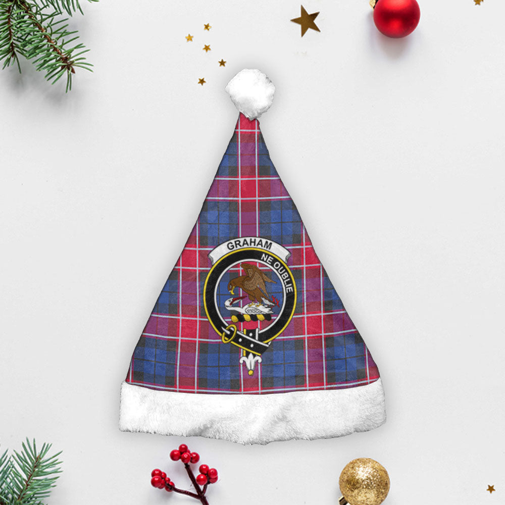 Graham of Menteith Red Tartan Crest Christmas Hat