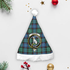 Hunter Ancient Tartan Crest Christmas Hat