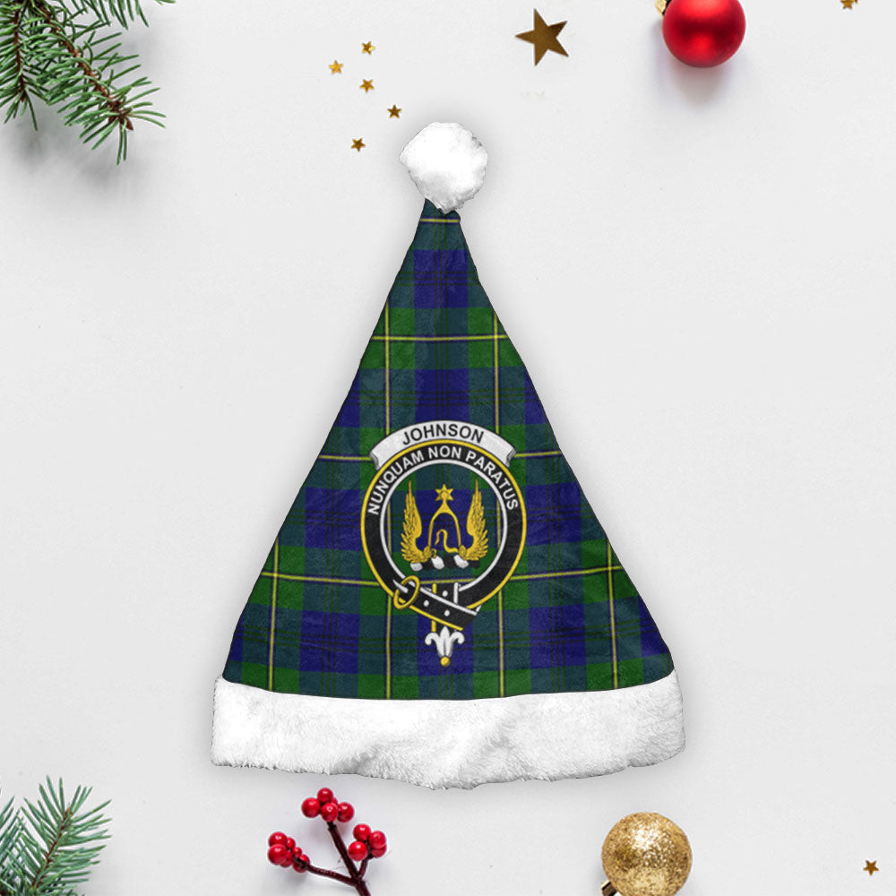 Johnson Modern Tartan Crest Christmas Hat