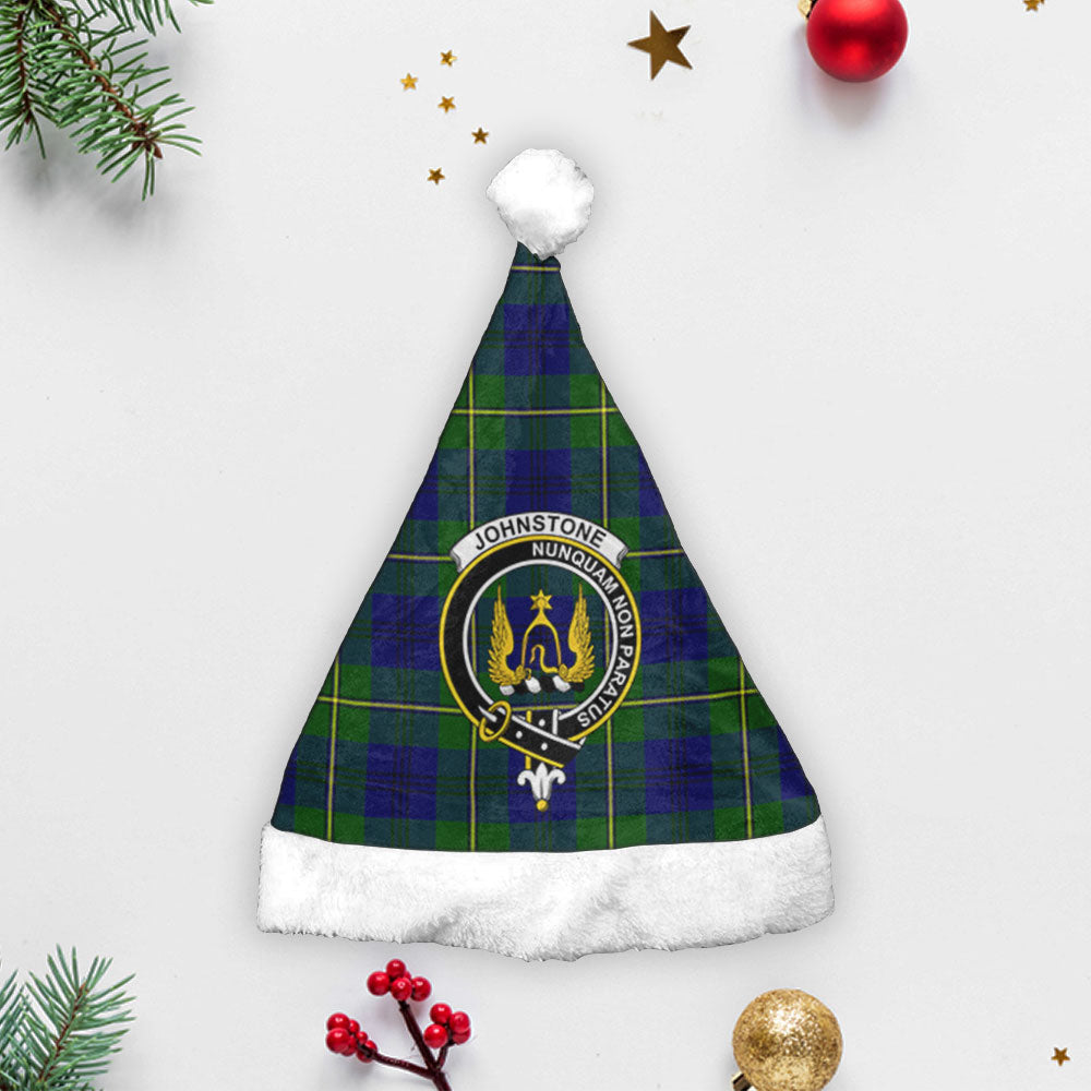 Johnstone Modern Tartan Crest Christmas Hat