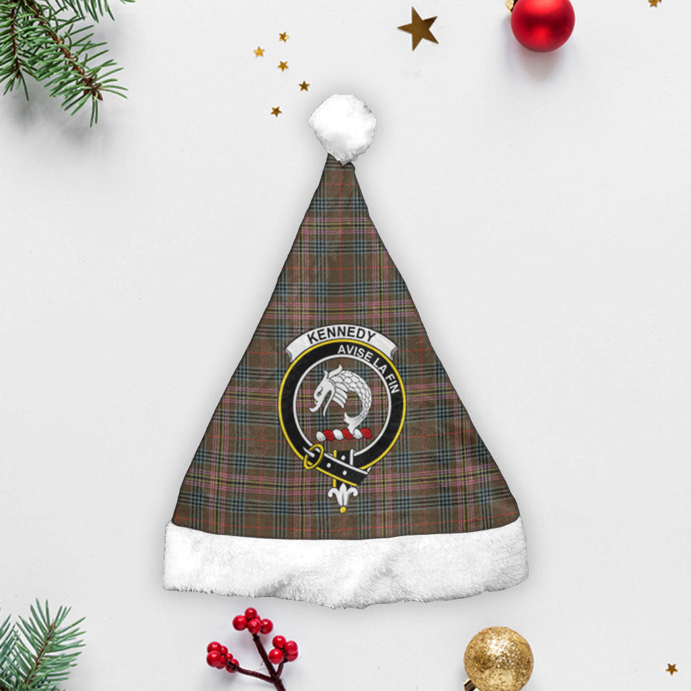 Kennedy Weathered Tartan Crest Christmas Hat