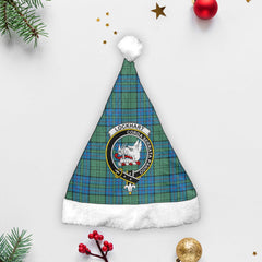 Lockhart Tartan Crest Christmas Hat