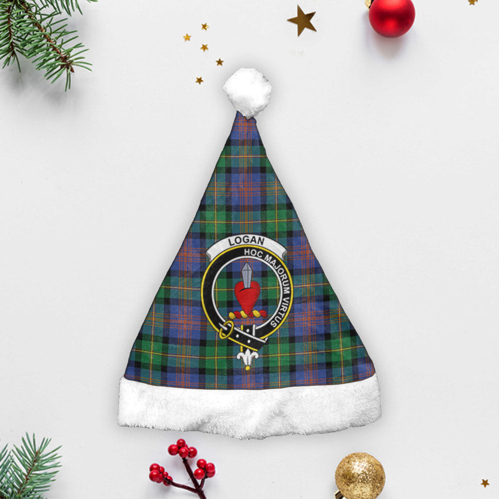 Logan Ancient Tartan Crest Christmas Hat