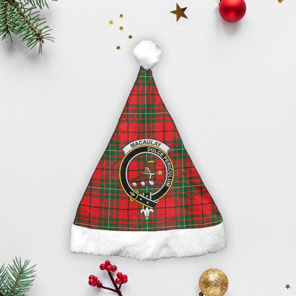 MacAulay Modern Tartan Crest Christmas Hat