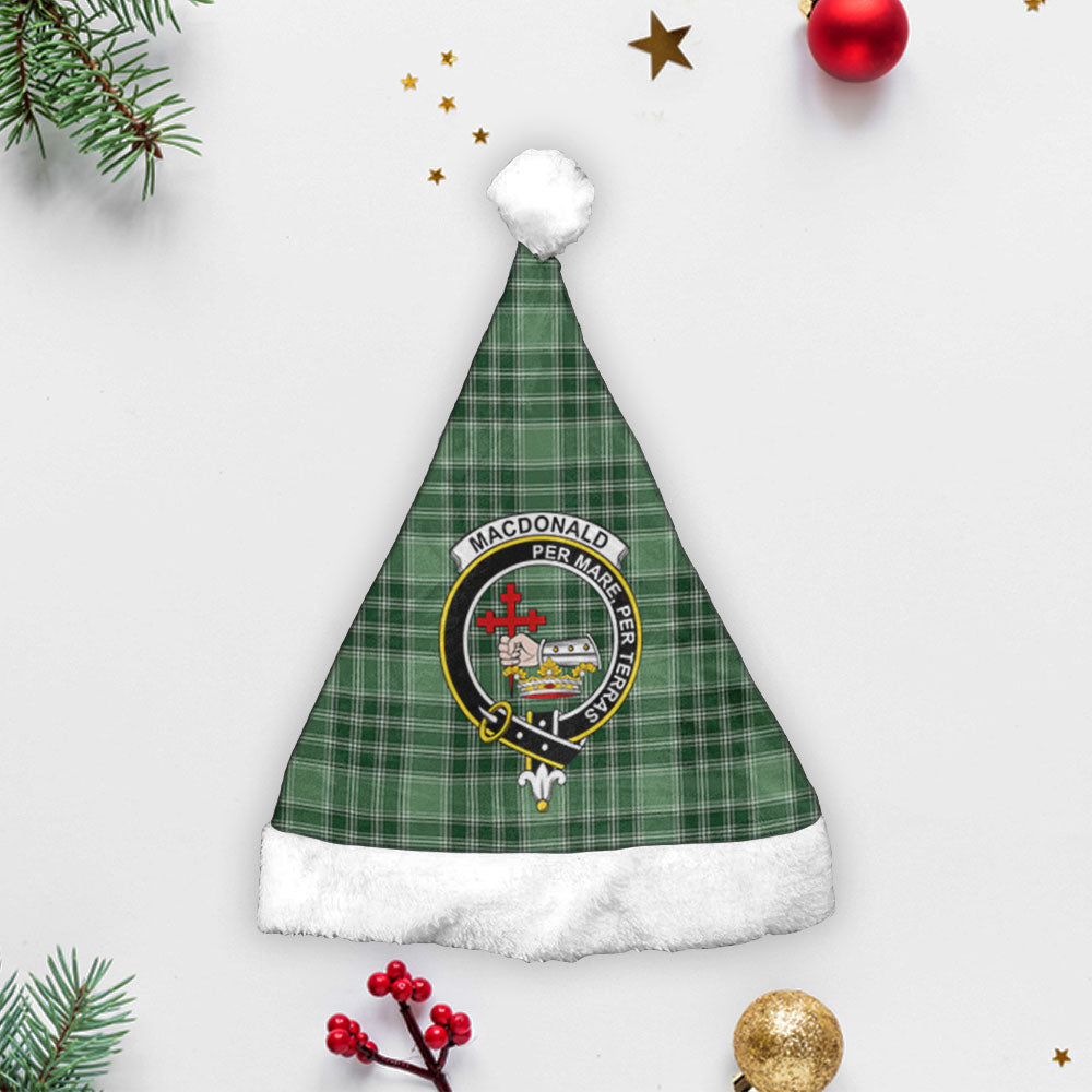 MacDonald Lord of the Isles Hunting Tartan Crest Christmas Hat