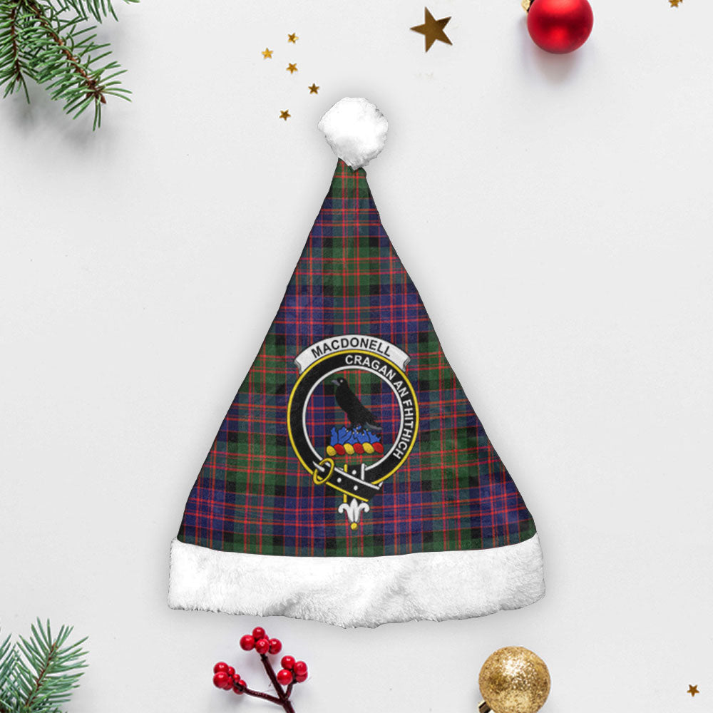 MacDonnell of Glengarry Modern Tartan Crest Christmas Hat