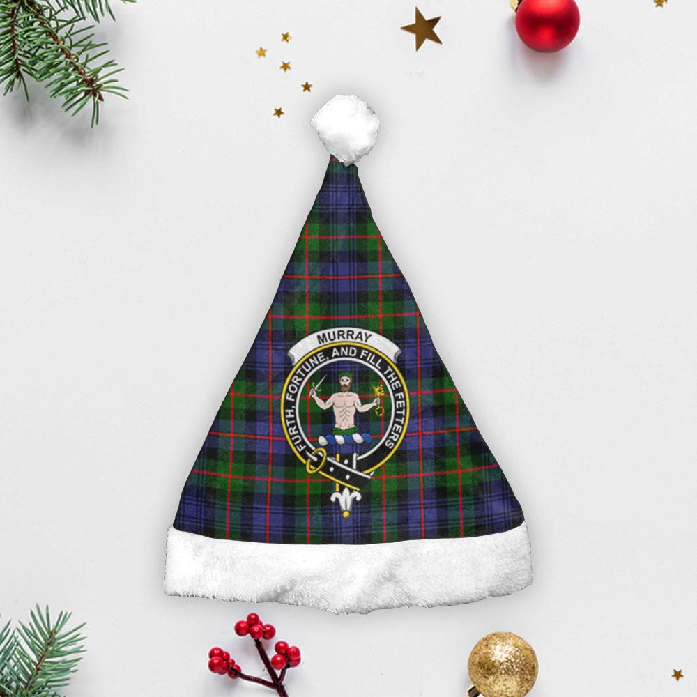 Murray of Atholl Modern Tartan Crest Christmas Hat