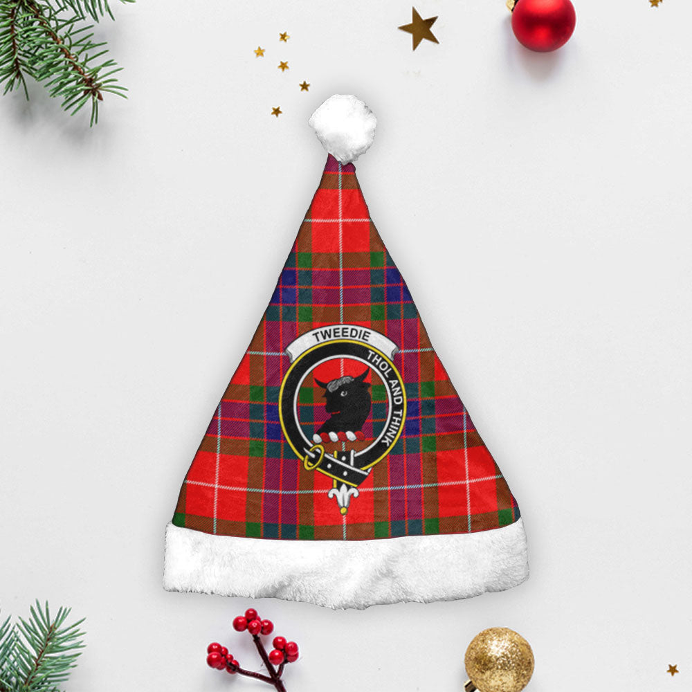 Tweedie Tartan Crest Christmas Hat