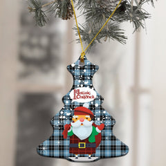 Clark Ancient Tartan Christmas Ceramic Ornament - Santa Style