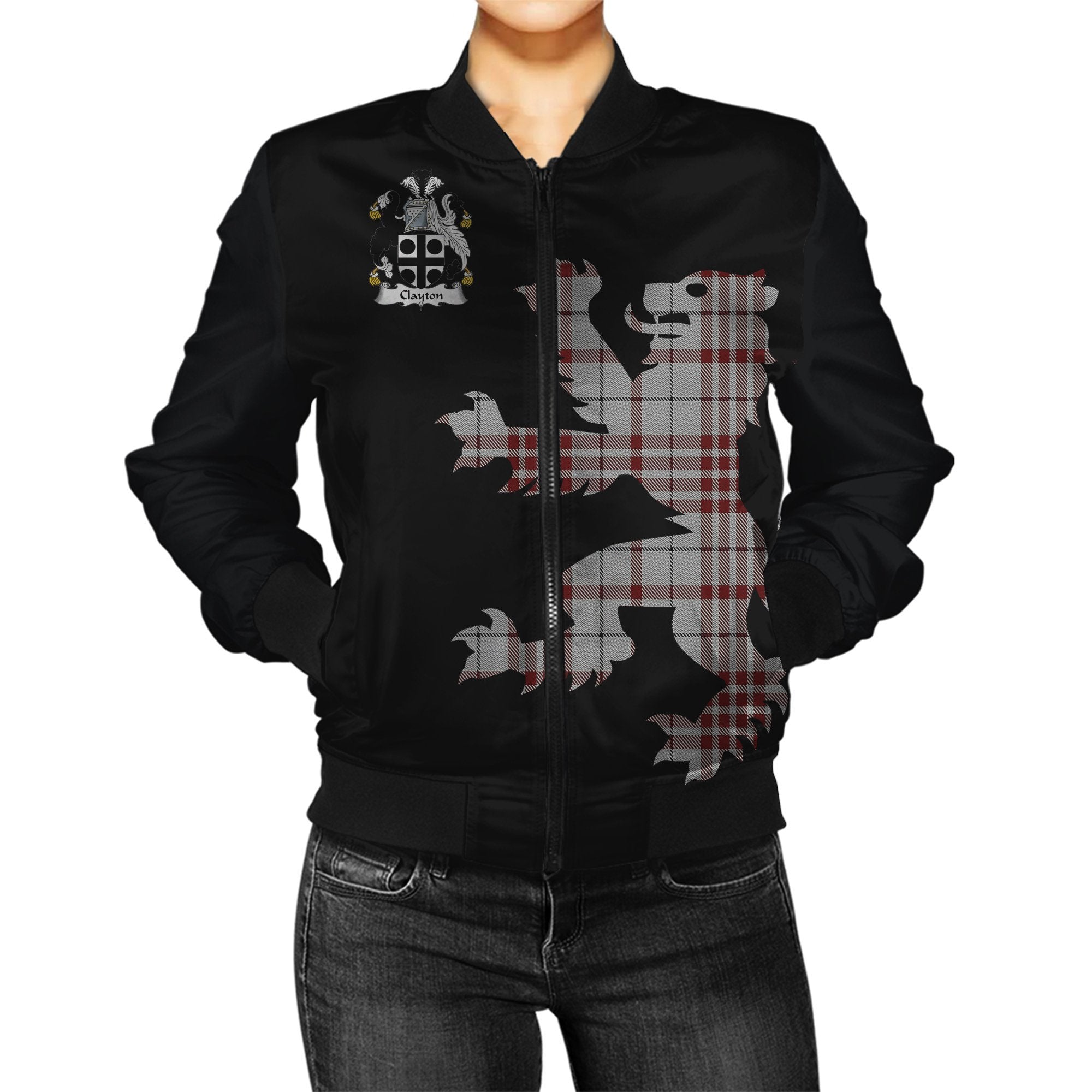 Clayton Tartan Bomber Jacket Lion & Thistle