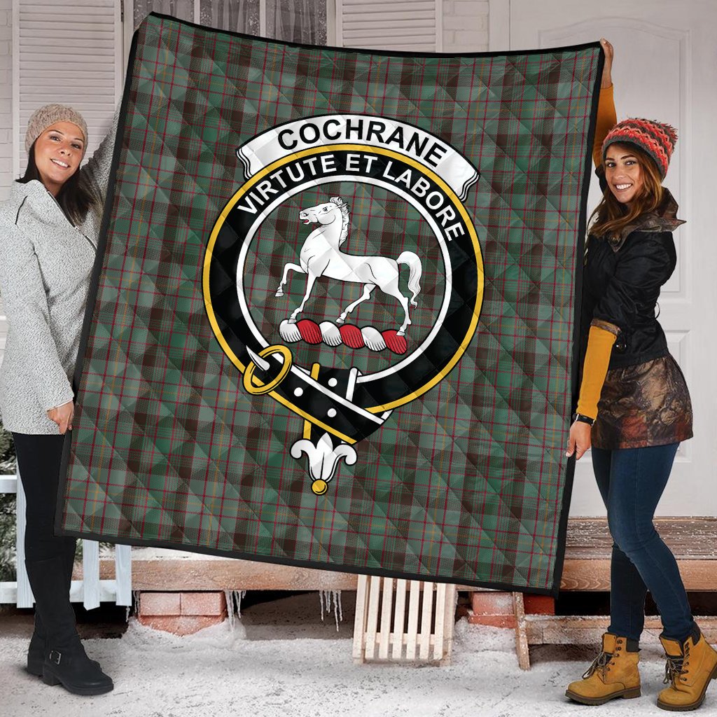 Cochrane Hunting Tartan Crest Quilt