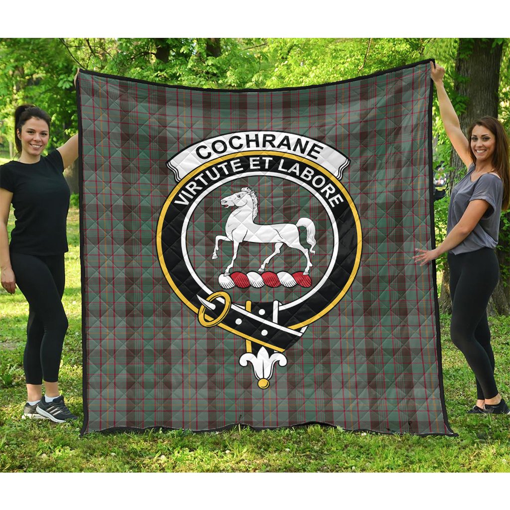 Cochrane Hunting Tartan Crest Quilt