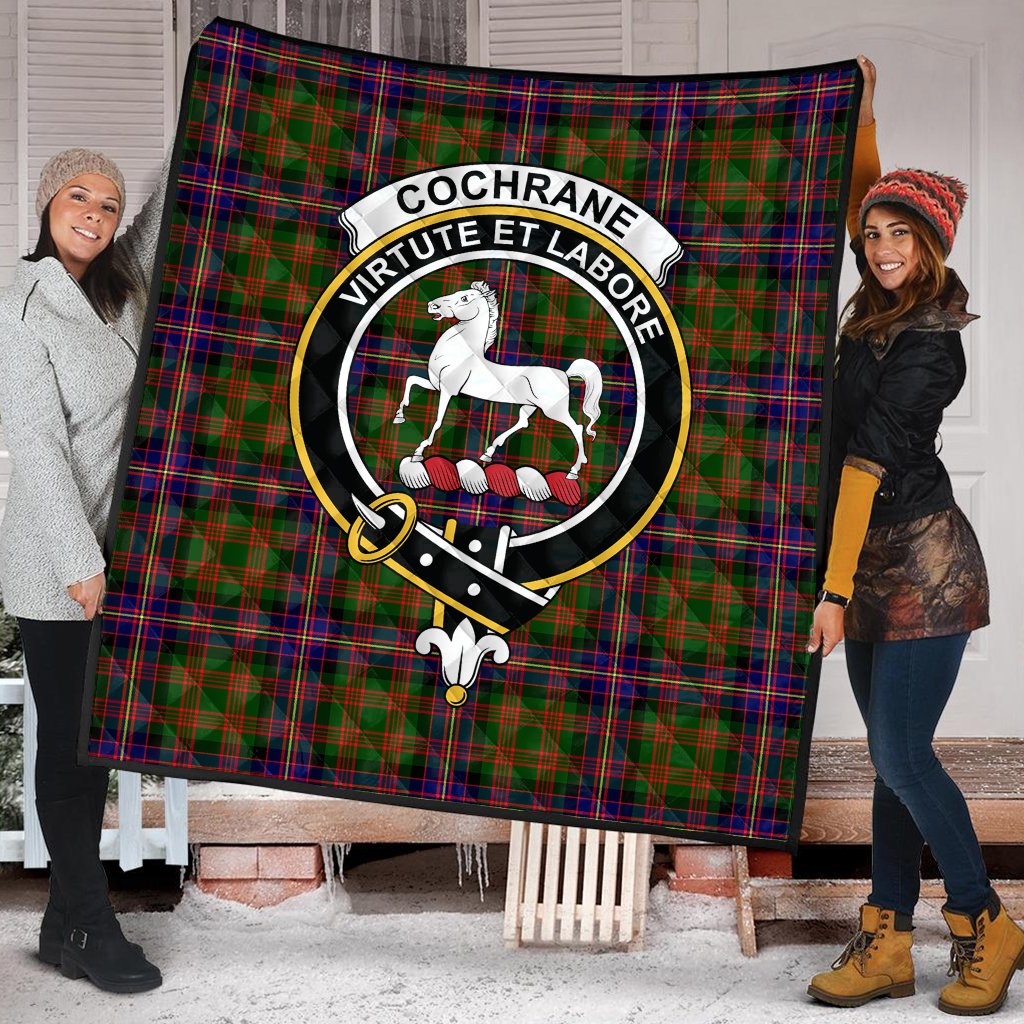 Cochrane Modern Tartan Crest Quilt