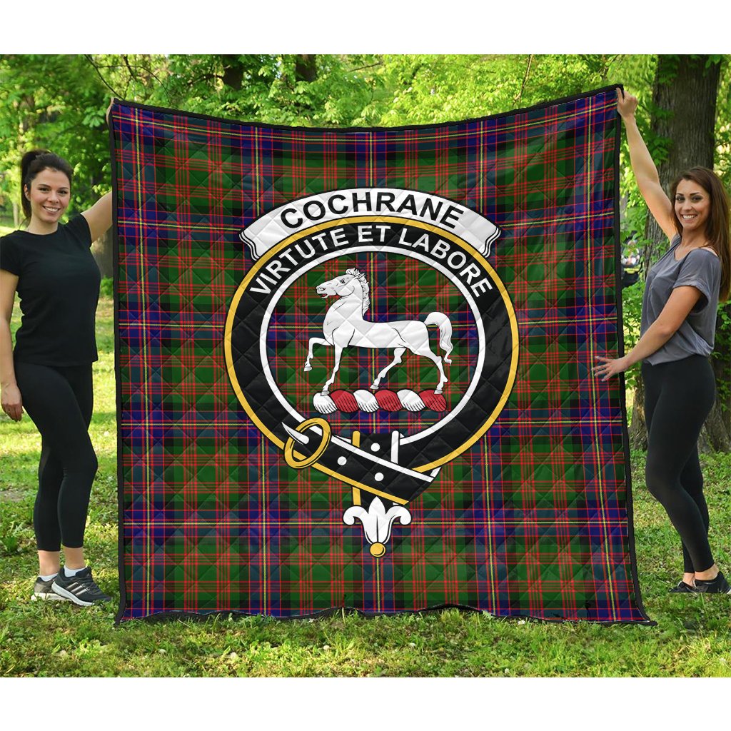 Cochrane Modern Tartan Crest Quilt