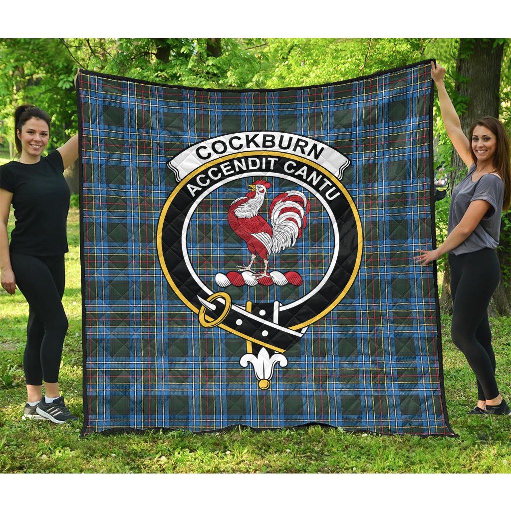 Cockburn Modern Tartan Crest Quilt