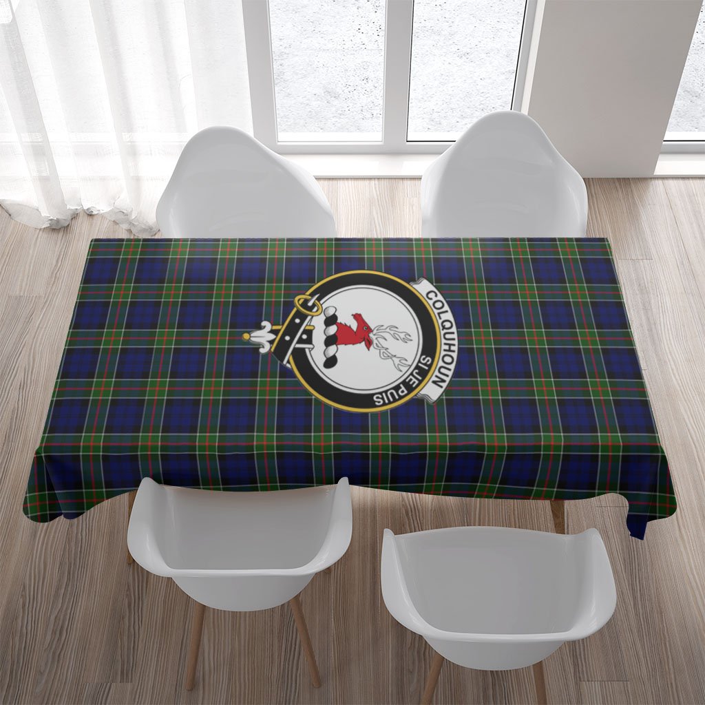 Colquhoun Tartan Crest Tablecloth