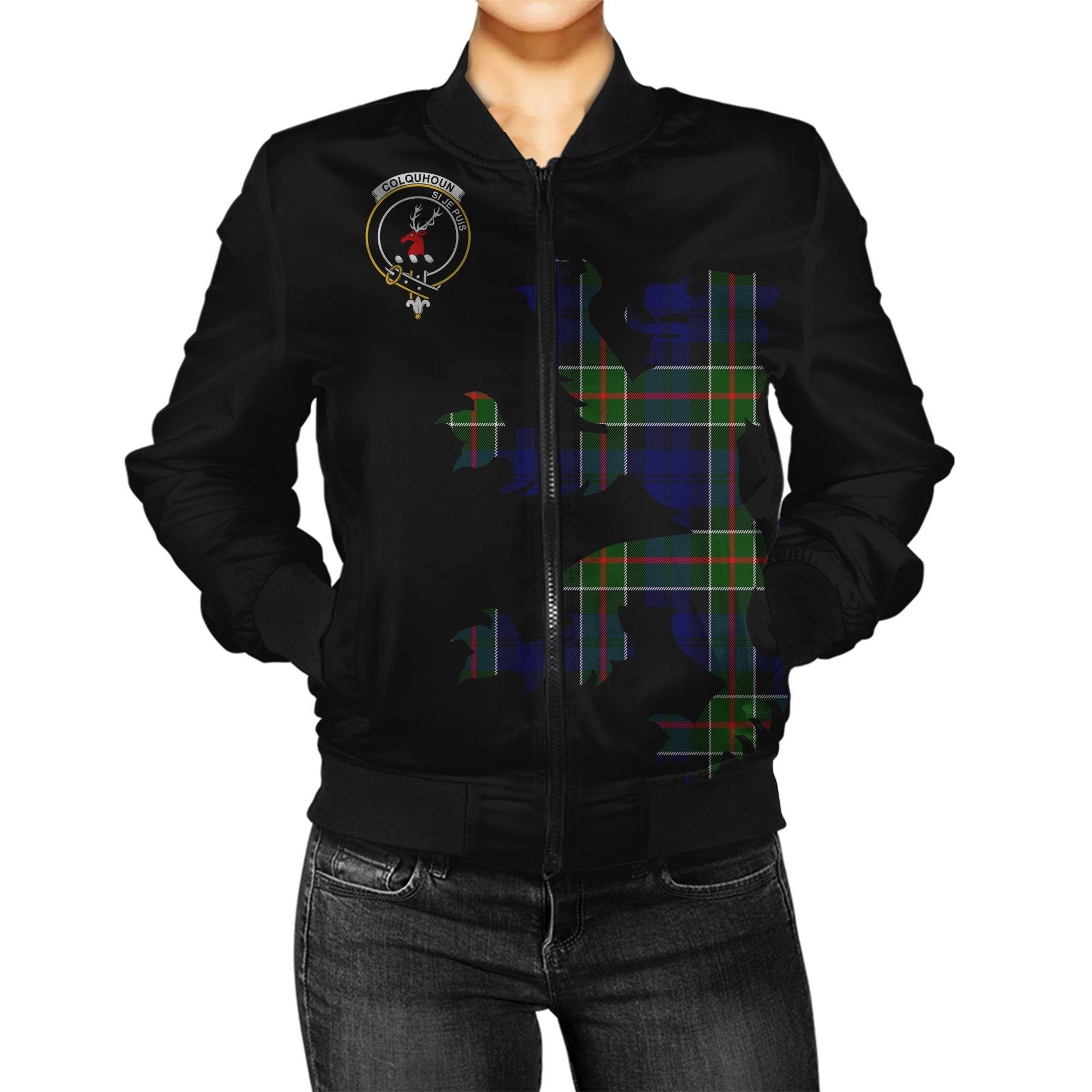 Colquhoun Tartan Bomber Jacket Lion & Thistle