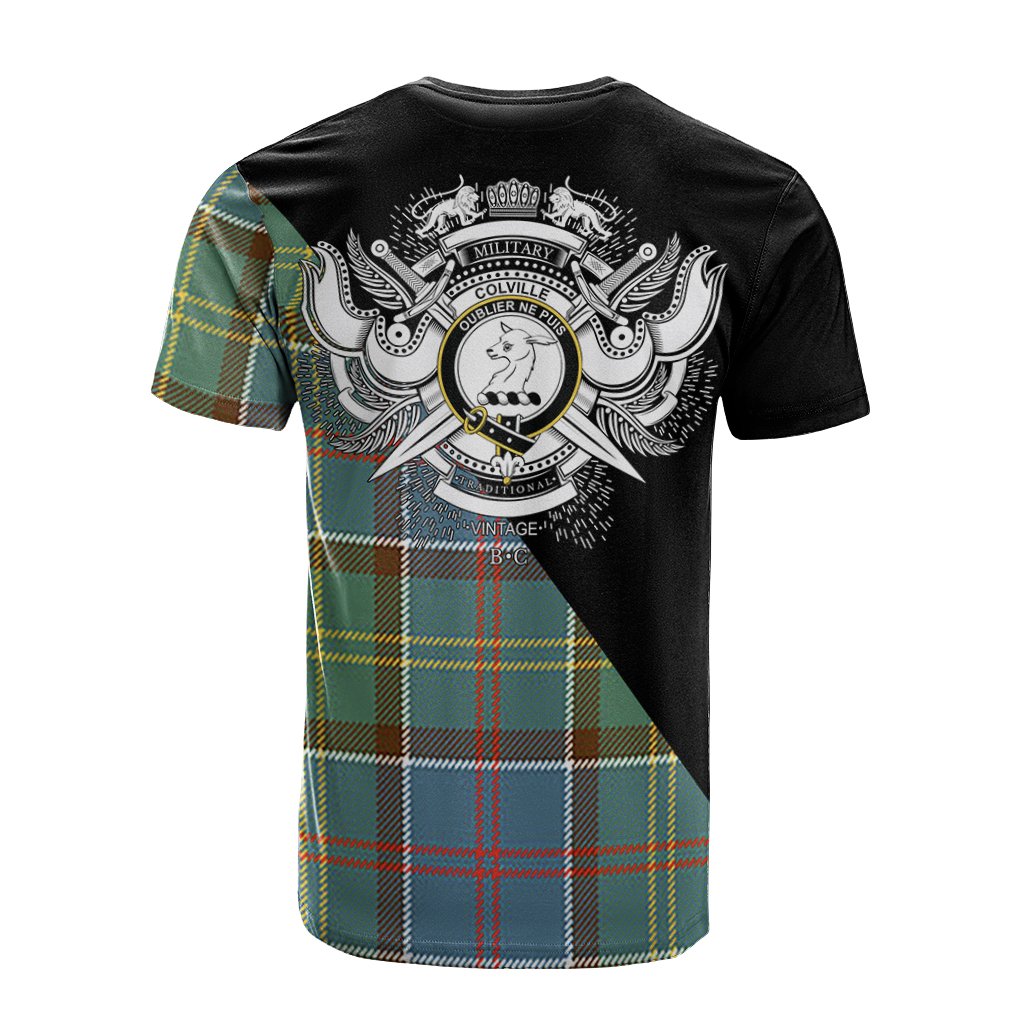 Colville Tartan - Military T-Shirt