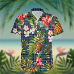 Cooper Tartan Hawaiian Shirt Hibiscus, Coconut, Parrot, Pineapple - Tropical Garden Shirt