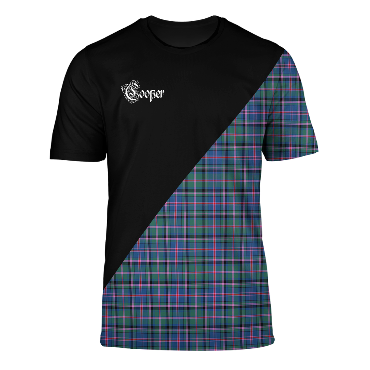 Cooper Ancient Tartan - Military T-Shirt