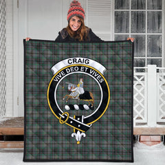 Craig Tartan Crest Quilt