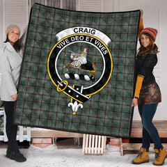 Craig Tartan Crest Quilt