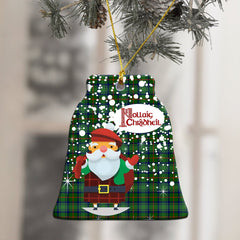 Cranstoun Tartan Christmas Ceramic Ornament - Santa Style