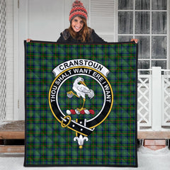 Cranstoun Tartan Crest Quilt