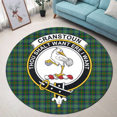 Cranstoun Tartan Crest Round Rug