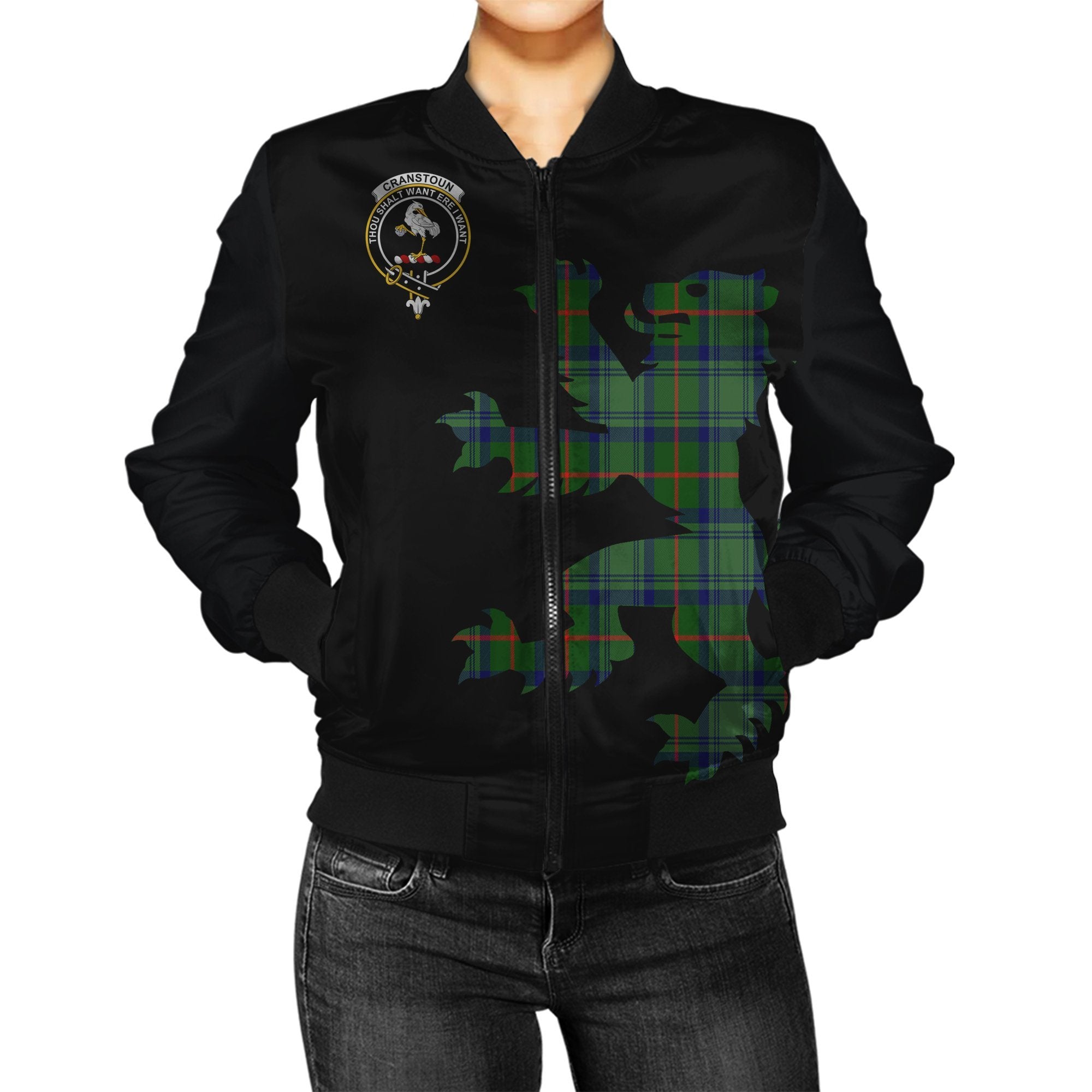 Cranstoun Tartan Bomber Jacket Lion & Thistle