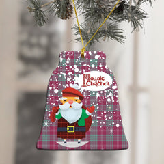 Crawford Ancient Tartan Christmas Ceramic Ornament - Santa Style