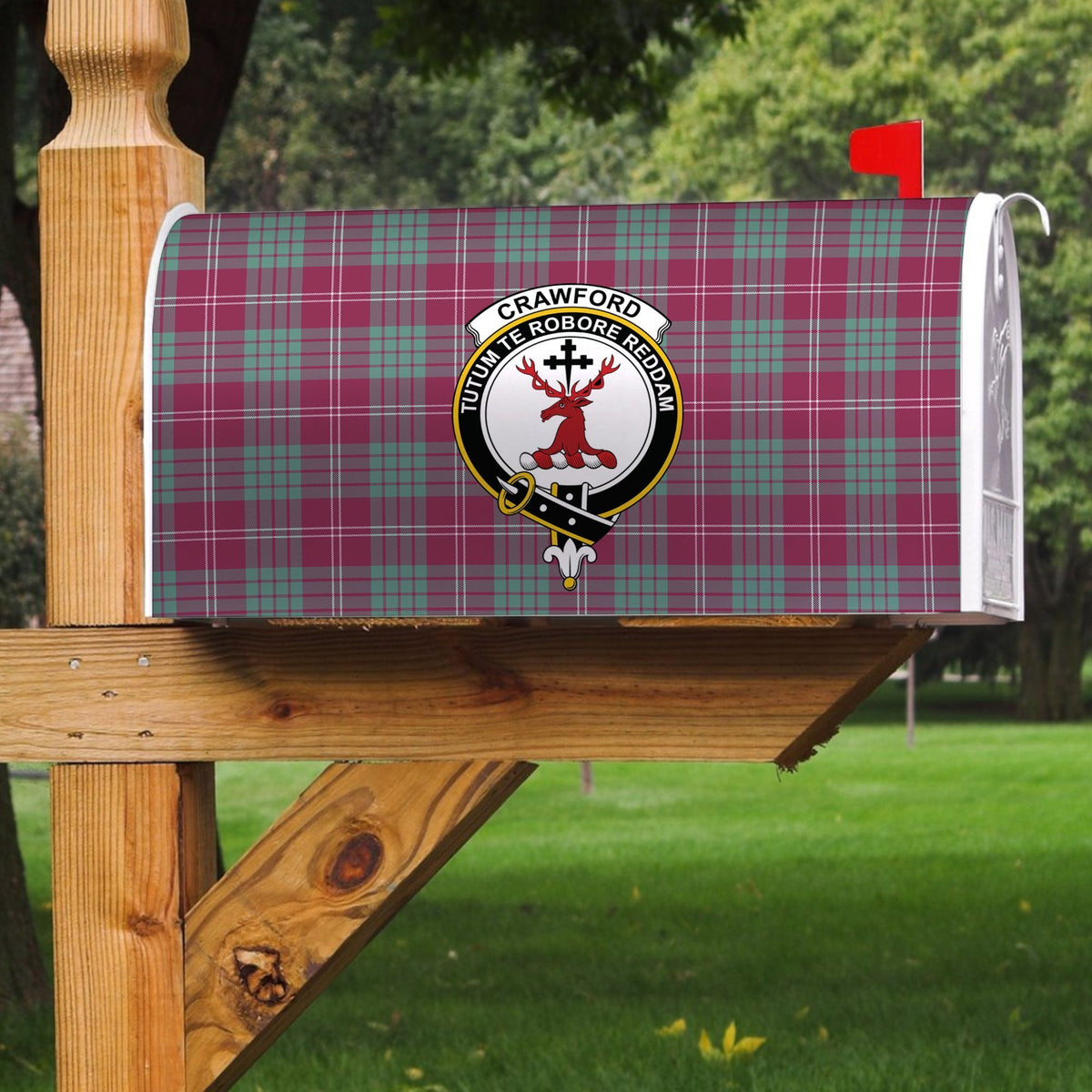 Crawford Ancient Tartan Crest Mailbox