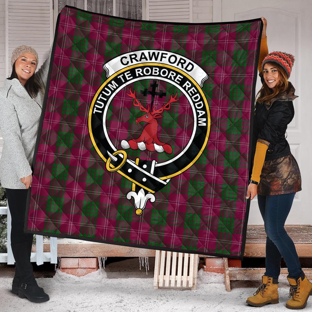 Crawford Tartan Crest Quilt