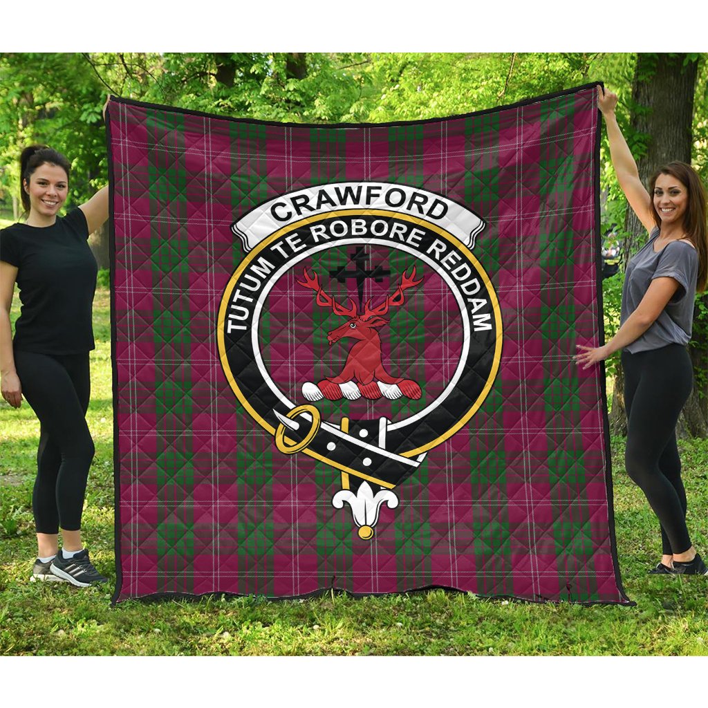 Crawford Tartan Crest Quilt