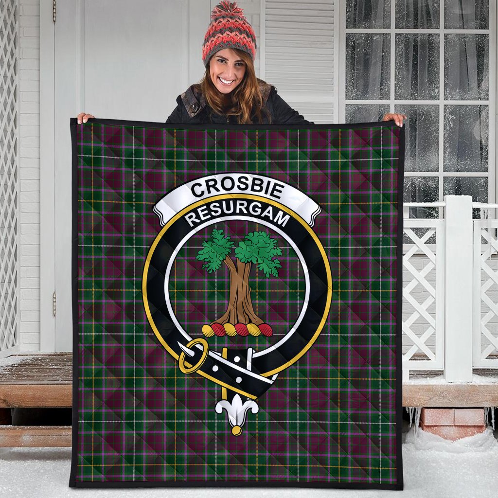 Crosbie Tartan Crest Quilt