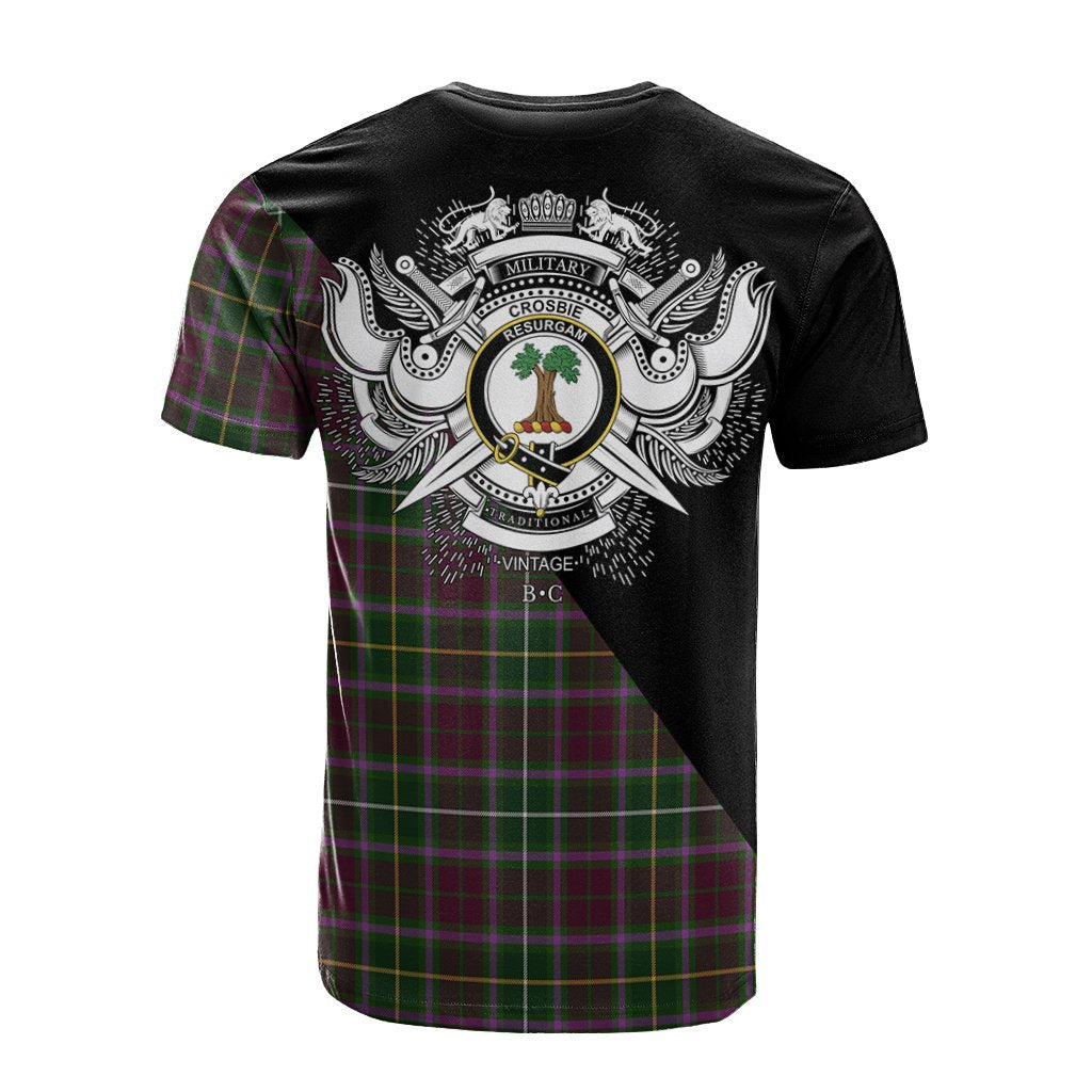 Crosbie Tartan - Military T-Shirt