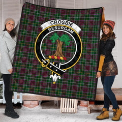 Crosbie Tartan Crest Quilt