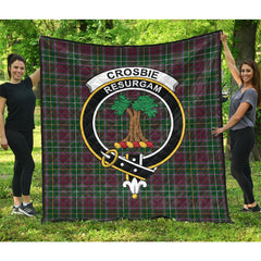 Crosbie Tartan Crest Quilt