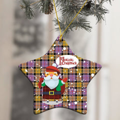 Culloden Ancient Tartan Christmas Ceramic Ornament - Santa Style