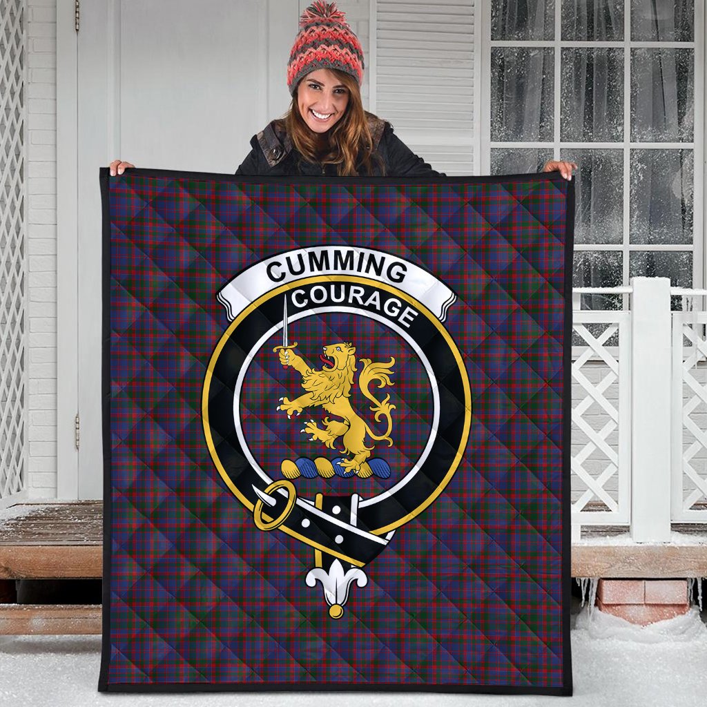 Cumming Tartan Crest Quilt