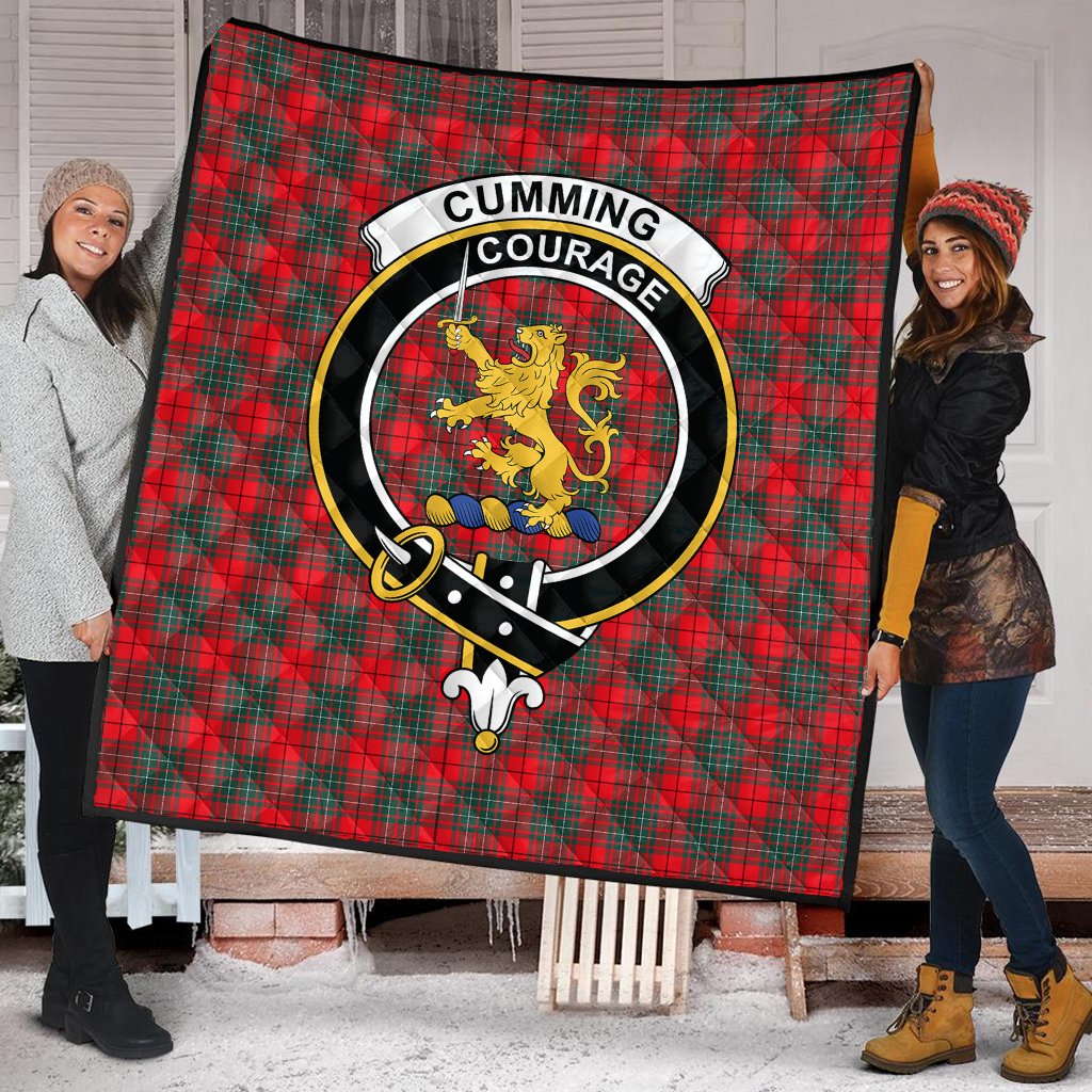 Cumming Modern Tartan Crest Quilt