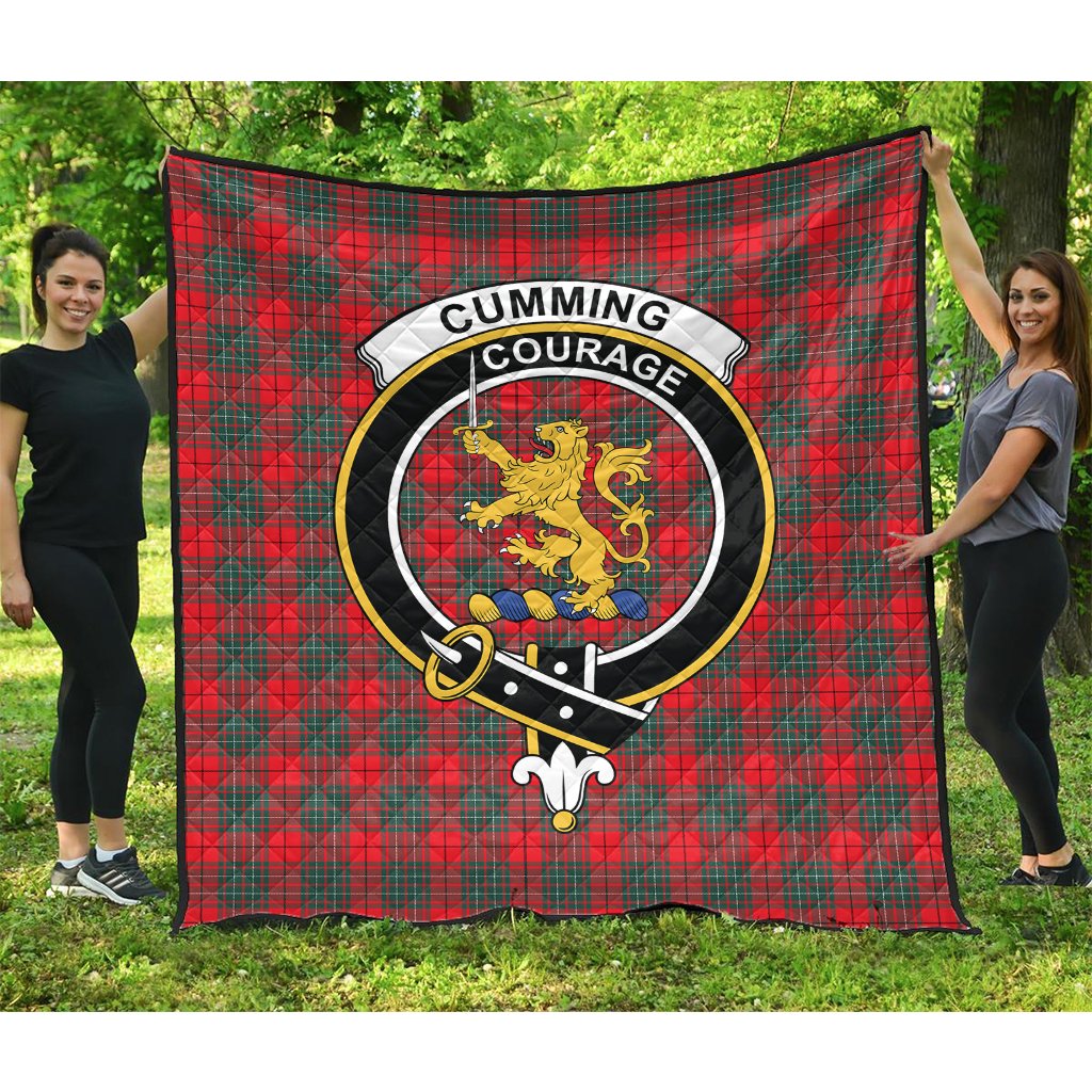 Cumming Modern Tartan Crest Quilt