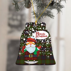 Cunningham Hunting Modern Tartan Christmas Ceramic Ornament - Santa Style