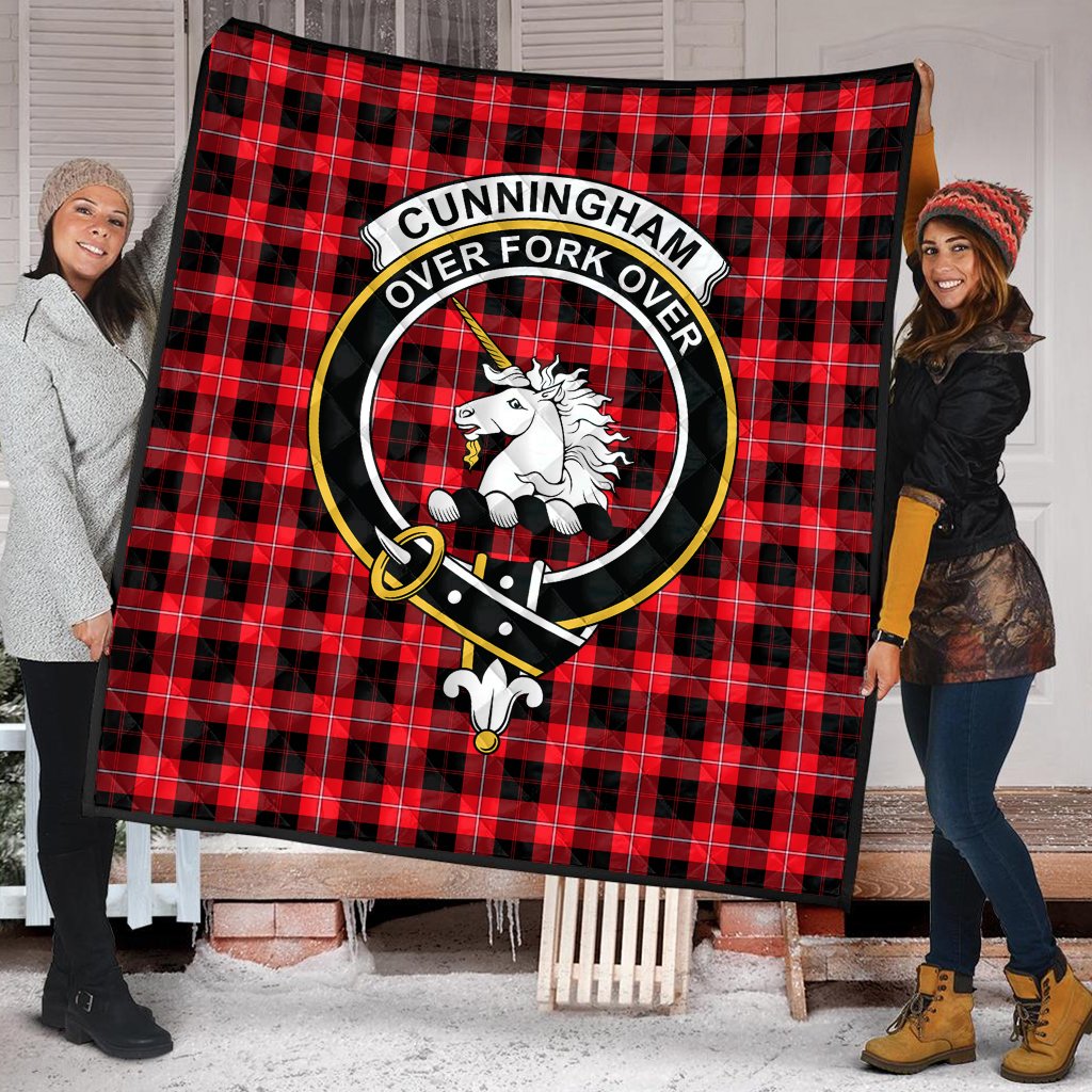 Cunningham Modern Tartan Crest Quilt