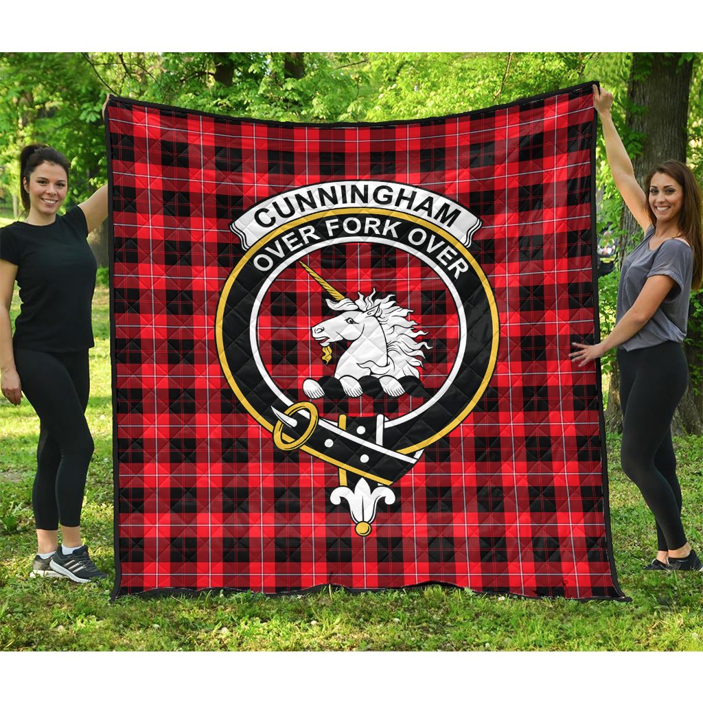 Cunningham Modern Tartan Crest Quilt