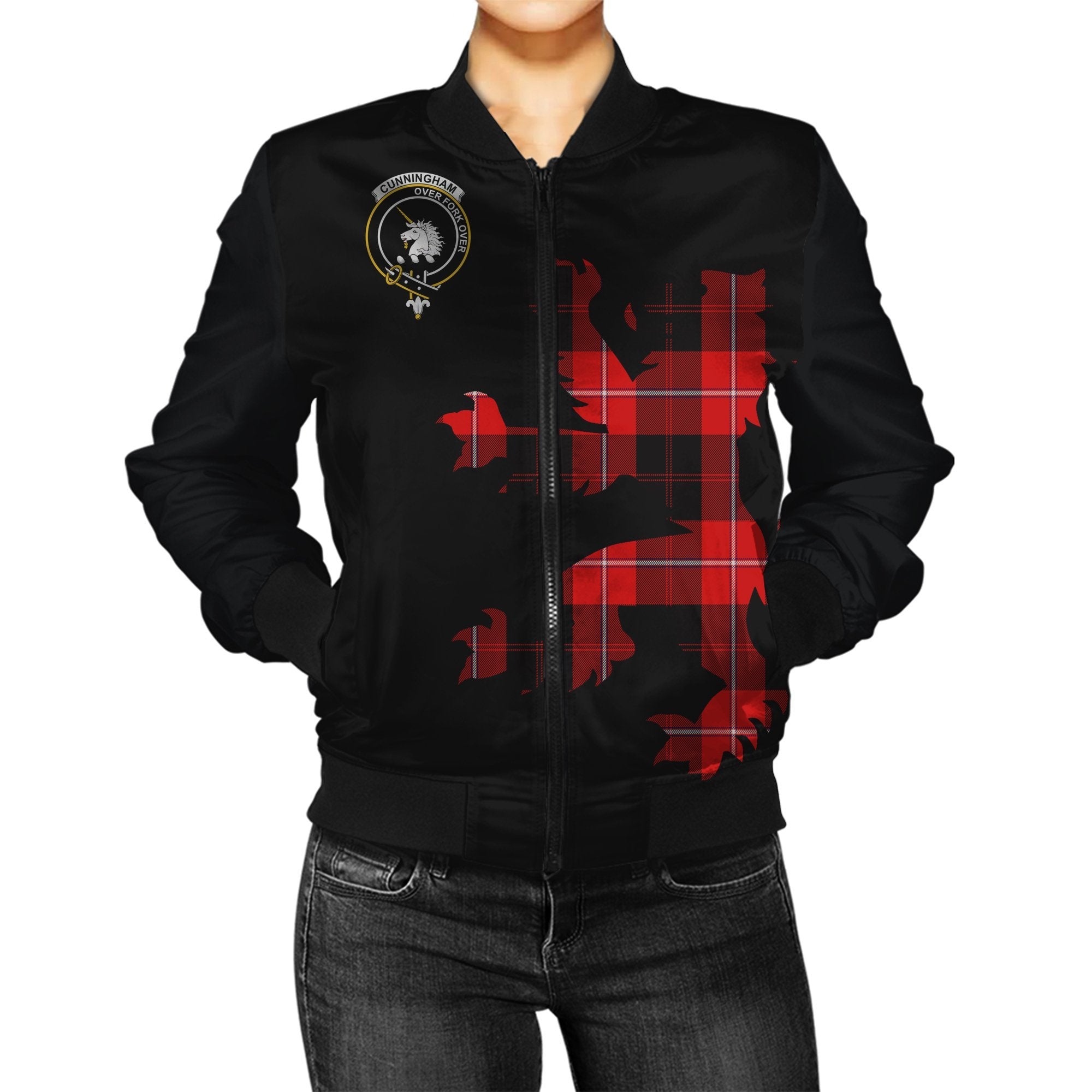 Cunningham Tartan Bomber Jacket Lion & Thistle