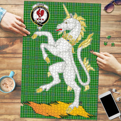 Currie Tartan Crest Unicorn Scotland Jigsaw Puzzles