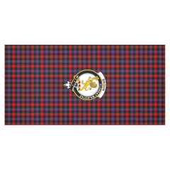 Brown Tartan Crest Tablecloth