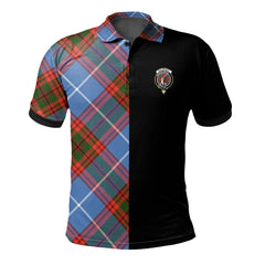 Dalmahoy Tartan Polo Shirt Half of Me - Cross Style