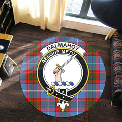 Dalmahoy Tartan Crest Round Rug